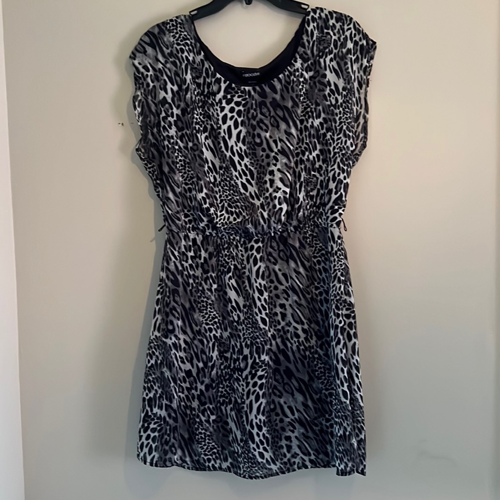 Leopard layered dress